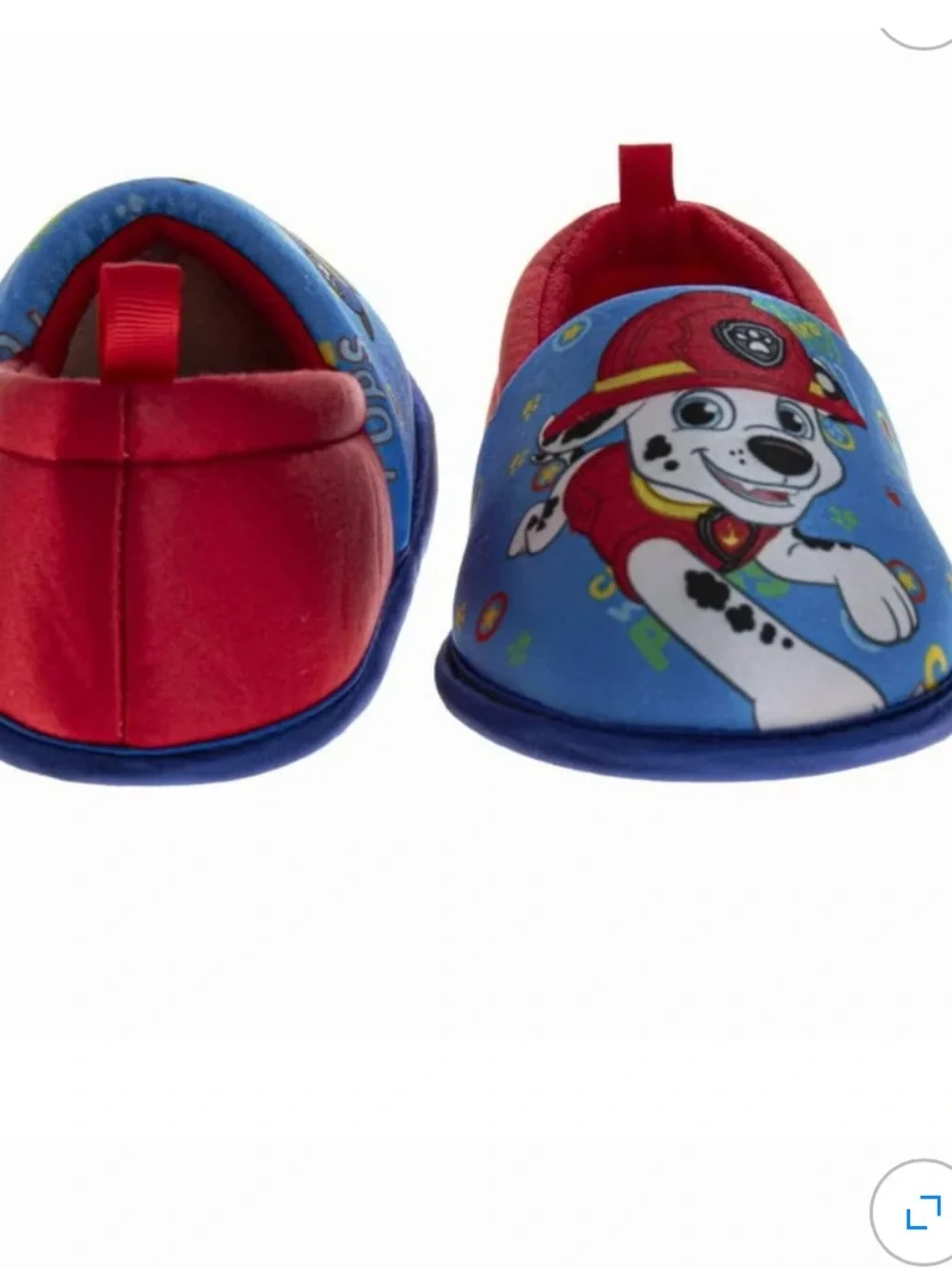 Paw Patrol Blue & Red Kids Slip-On Character Slippers